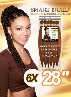 Smart Braid Pre-Stretched 6X Pack 28”