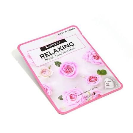 Facial Sheet Mask - Rose- K Beauty