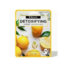 Detoxifying Lemon Facial Sheet Mask K Beauty- Nicka K