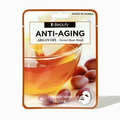 Nicka K  FACIAL SHEET MASK -Argan Oil Anti- Aging