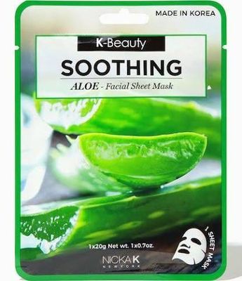 Nicka K Full Face Korean Facial Mask Sheets Hydrating Skincare