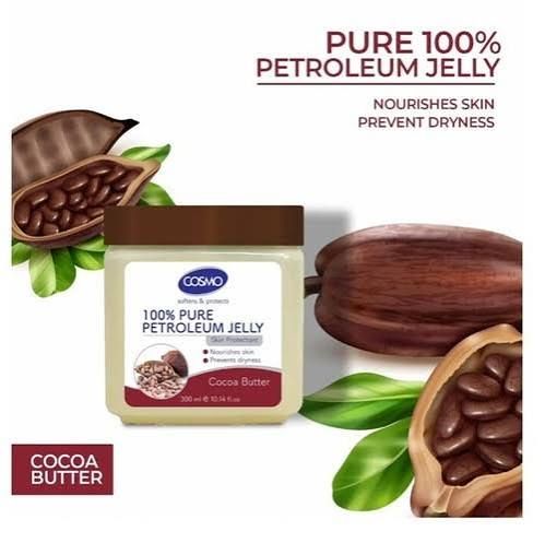 COSMO COCOA BUTTER 100% PURE PETROLEUM JELLY SOFTNESS &amp; PROTECT- 300 ml