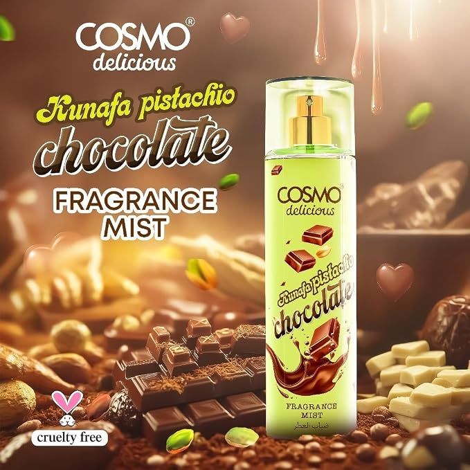 Cosmo Delicious Pistachio &amp; Chocolate Body Mist - 250ml