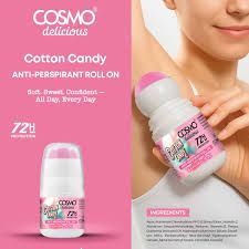 Cosmo Delicious Pink Cotton Candy Anti Perspirant Roll On 50ml