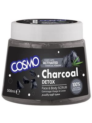 Cosmo Charcoal Face &amp; Body Scrub 500ml