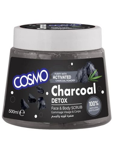 Cosmo Charcoal Face &amp; Body Scrub 500ml