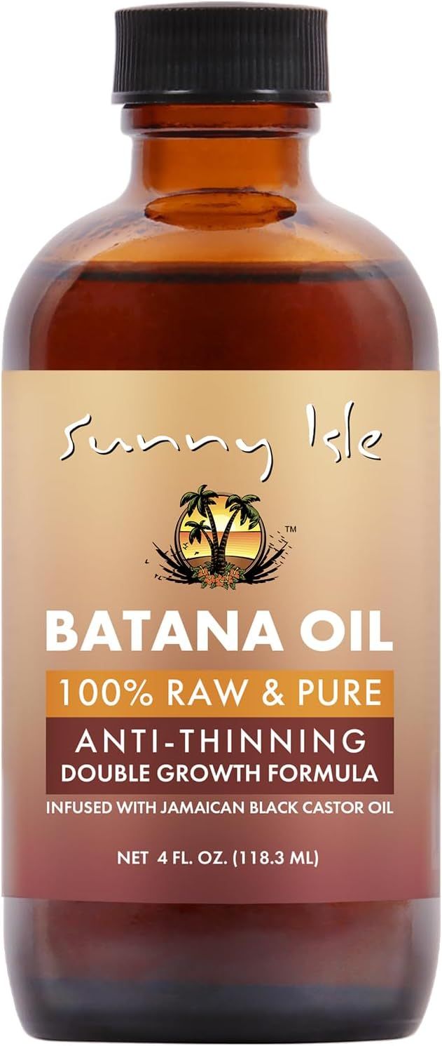 unny Isle Batana Oil Infused with Jamaican Black Castor Oil 4oz | Anti-Thinning Formula