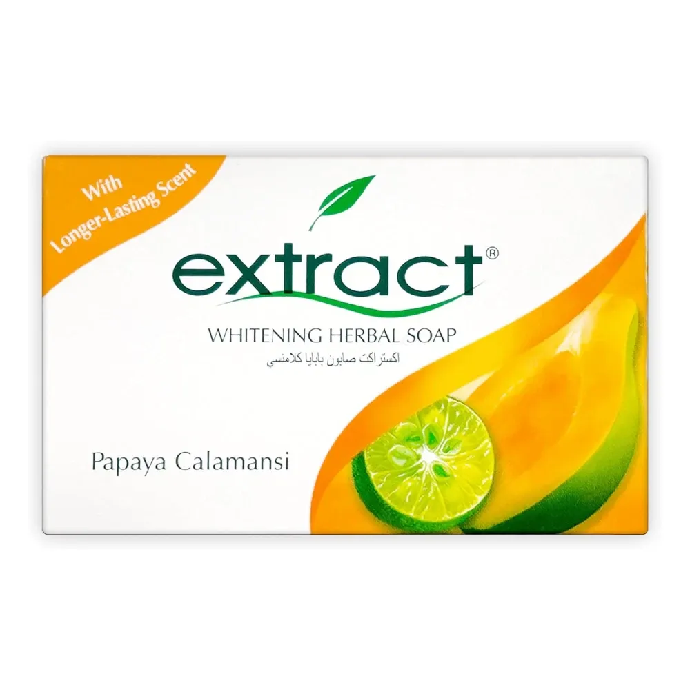 Extract Skin Lightening &amp; Brightening Herbal Soap Papaya Calamansi