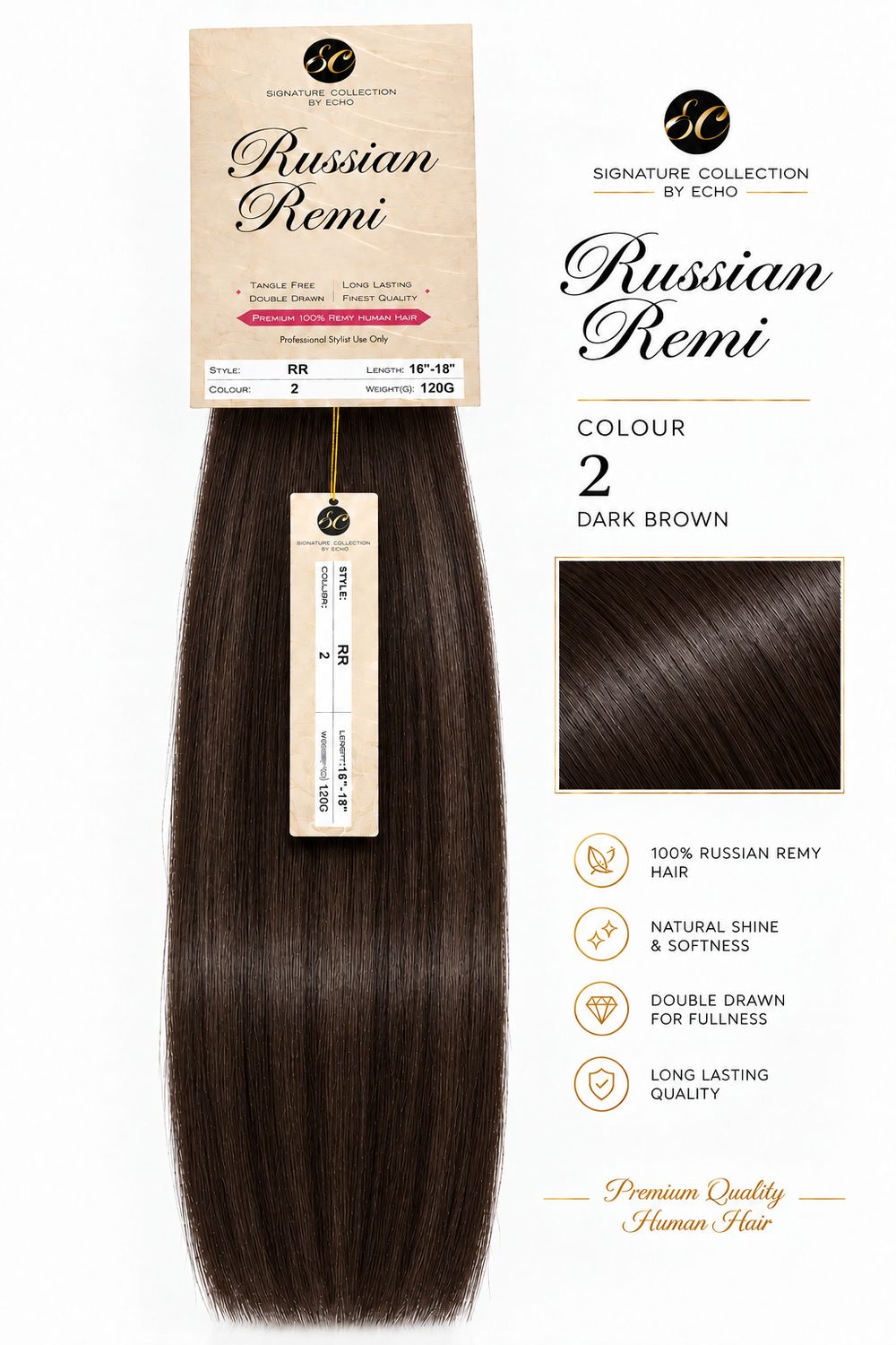 Echo Russian Remi 100% Human Hair / 2