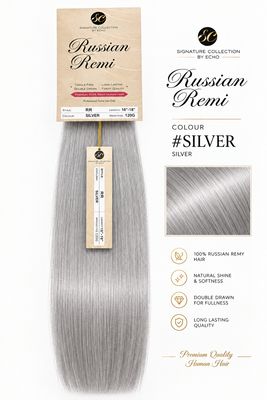 Echo Russian Remi 100% Human Hair / Silver