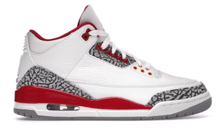 Jordan 3 Retro Cardinal Red USED