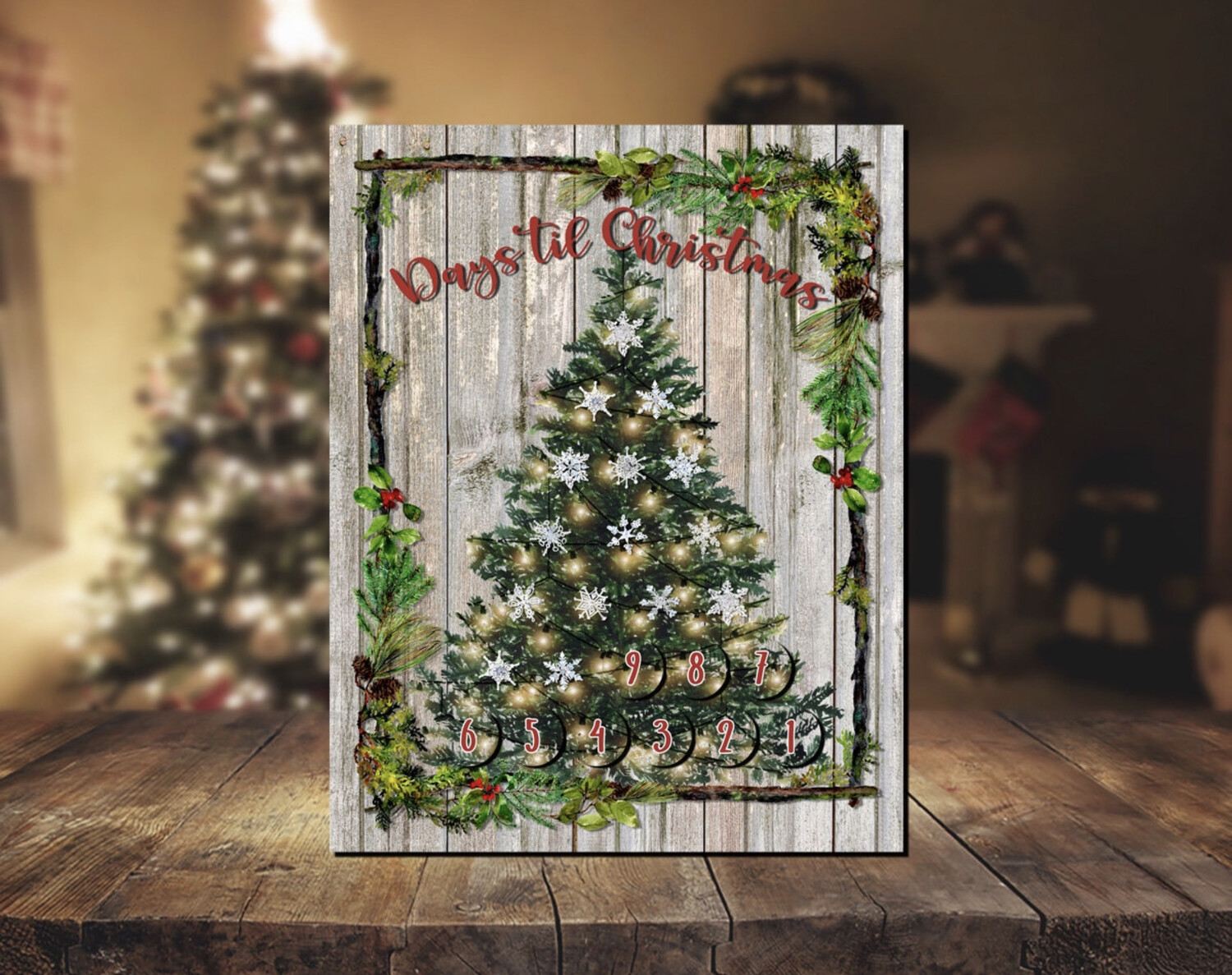 Magnetic Christmas Countdown Board