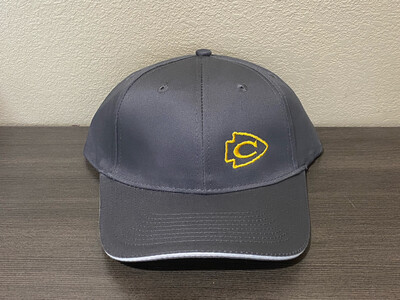 Grey hat with Embroidery
