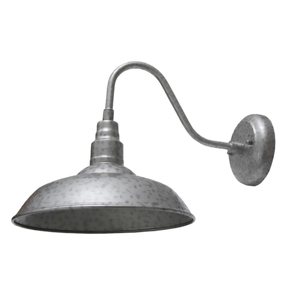 Lora Galvanized Silver Metal Exterior 1 Lt Wall Lantern Lora Galvanized Silver Metal Exterior 1 Lt Wall Lantern