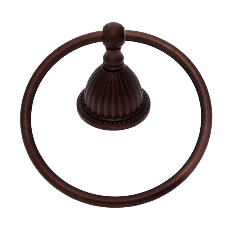 Renaissance Old World Bronze Fluted Towel Ring