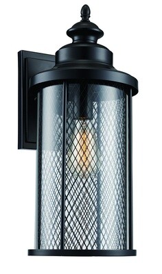 Stewart Black Large 1 Lt Mesh Wall Lantern Stewart Black Large 1 Lt Mesh Wall Lantern