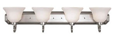 Brushed Nickel 4Lt Vanity Bar Brushed Nickel 4Lt Vanity Bar