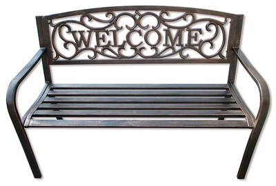 Bronze Welcome Garden Bench Bronze Welcome Garden Bench