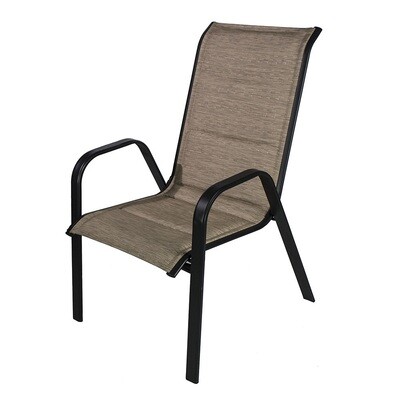 Oversized Tan Padded Sling Chair Oversized Tan Padded Sling Chair