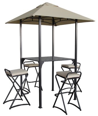 Bar Gazebo w/4 Bar Stools w/Seat Pads Bar Gazebo w/4 Bar Stools w/Seat Pads