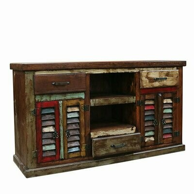 Painted 4 Door TV Stand w/3 Drawers Painted 4 Door TV Stand w/3 Drawers