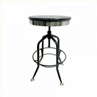 Black Adjustable Height Stool Black Adjustable Height Stool