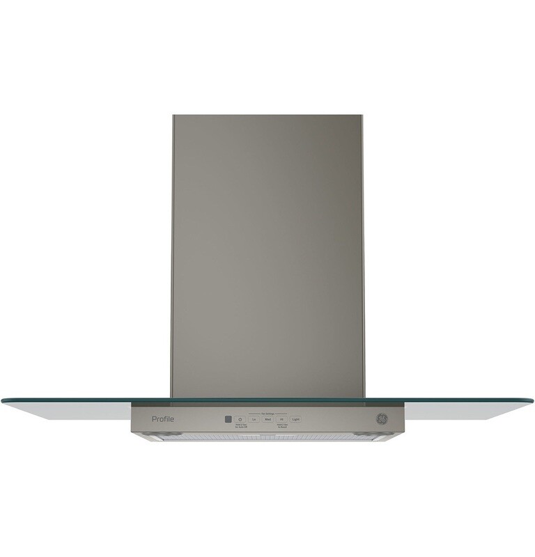 GE Slate Wall Mount Canopy Chimney Hood GE Slate Wall Mount Canopy Chimney Hood