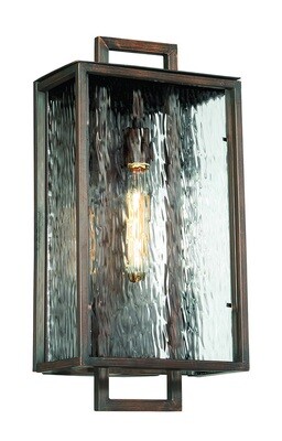 Cubic Aged Bronze Large 1 Lt Exterior Pocket Sconce Cubic Aged Bronze Large 1 Lt Exterior Pocket Sconce