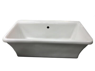 White Rectangle Free Standing Tub White Rectangle Free Standing Tub
