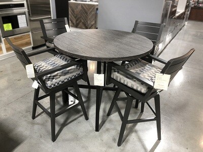 Fiore Smoke Rnd Bar Hght Table Fiore Smoke Rnd Bar Hght Table