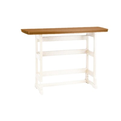 Bar Height Terrace Table White/Cedar Bar Height Terrace Table White/Cedar