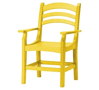 Avanti Captain Dining Chair w/Arms Lemon Avanti Captain Dining Chair w/Arms Lemon