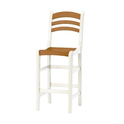 Avanti Bar Side Chair White/Cedar Avanti Bar Side Chair White/Cedar