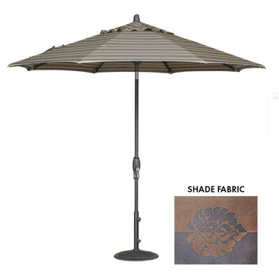 11' Auto-Tilt Bronze Octagon Double Wind Umbrella 11' Auto-Tilt Bronze Octagon Double Wind Umbrella