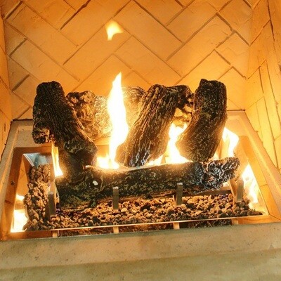 Log Set w/Grate Lava Rock For CF-1224BU Log Set w/Grate Lava Rock For CF-1224BU