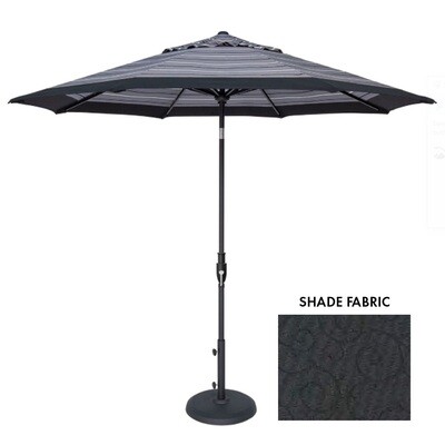 11' Auto-Tilt Black Octagon Double Wind Umbrella 11' Auto-Tilt Black Octagon Double Wind Umbrella