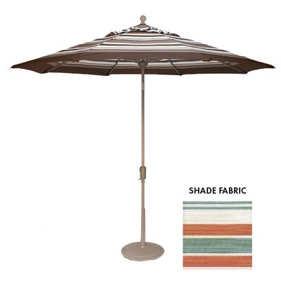 9' Octagon Courtyard Cabo Stripe Push Button Umbrella 9' Octagon Courtyard Cabo Stripe Push Button Umbrella