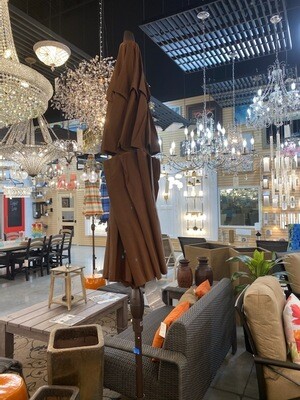 9' Auto-Tilt Bronze Octagon Double Wind Umbrella 9' Auto-Tilt Bronze Octagon Double Wind Umbrella