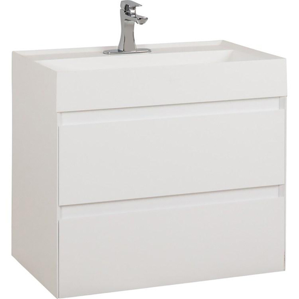 Costrel White Wall Mount Vanity Costrel White Wall Mount Vanity