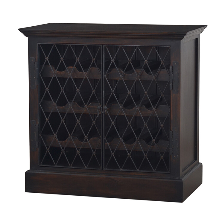 Sanoma Vintage Black Wine Chest