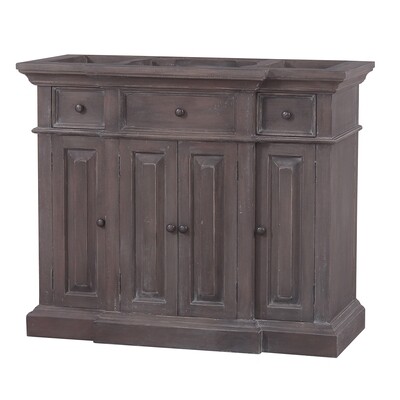 Roosevelt Brown Suede Vanity Roosevelt Brown Suede Vanity