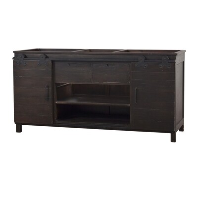 Sonoma Cocoa Barn Double Vanity w/out Top (DISPLAY ONLY) Sonoma Cocoa Barn Double Vanity w/out Top (DISPLAY ONLY)