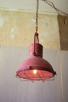 Red Metal 1 Lt Pendant Light Red Metal 1 Lt Pendant Light