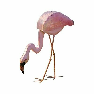 Paintd Pink Metal Head Up Flamingo Paintd Pink Metal Head Up Flamingo
