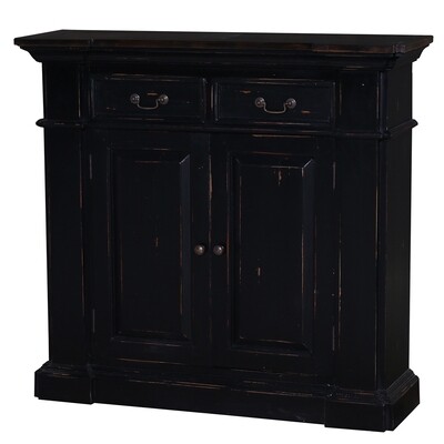 Roosevelt Heavey Distressed Black Small Sideboard Roosevelt Heavey Distressed Black Small Sideboard
