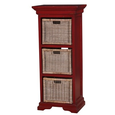 Veranda Deep Red Triple Storage Tower Veranda Deep Red Triple Storage Tower