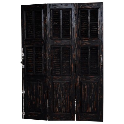 Cottage Black Extreme Distressed Shutter Set Cottage Black Extreme Distressed Shutter Set