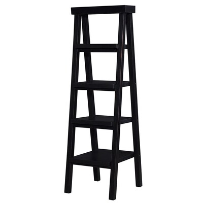Samuel Black Heavy Distressed Ladder Shelf Samuel Black Heavy Distressed Ladder Shelf