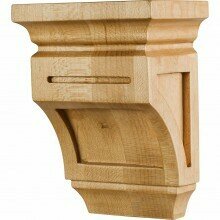 Rubberwood Mission Style Corbel (DISPLAY ONLY)