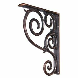 Dark Brushed Antique Copper Scrolled Bar Dark Brushed Antique Copper Scrolled Bar